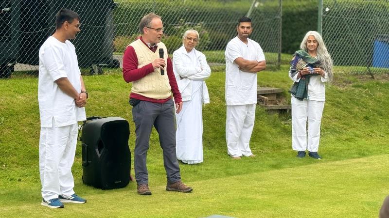 Celebrated International Day Of Yoga at Grange Cricket Club, Edinburgh